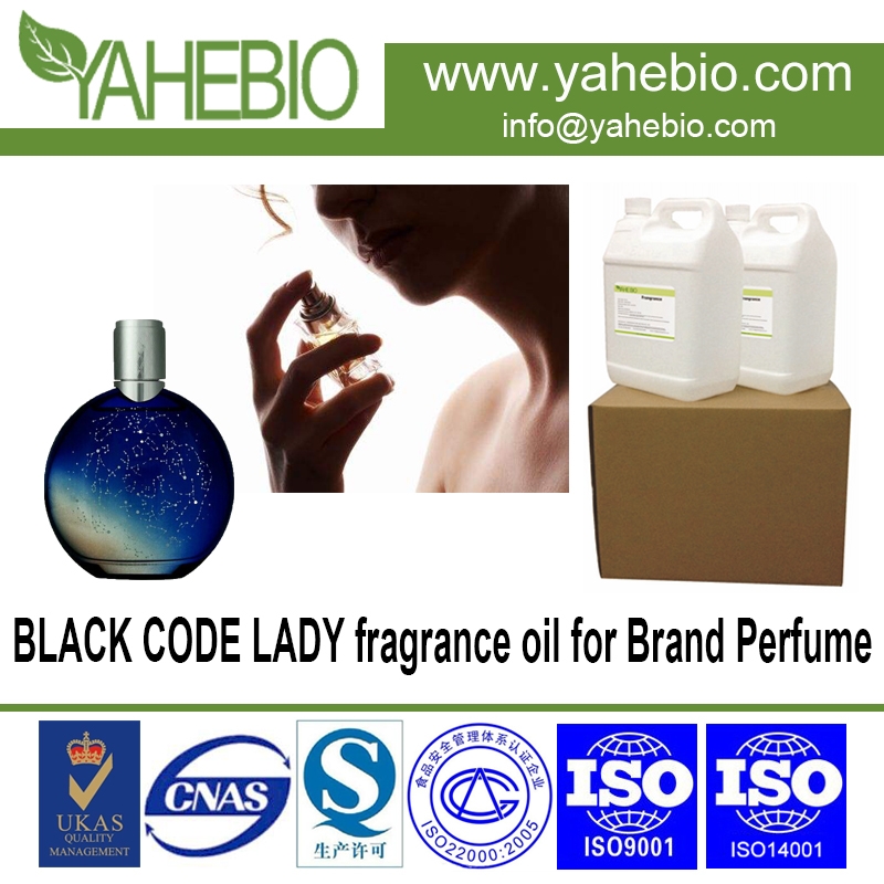 fragancia al por mayor de los aceites de perfume del código negro de la señora para el perfume de la marca de la señora